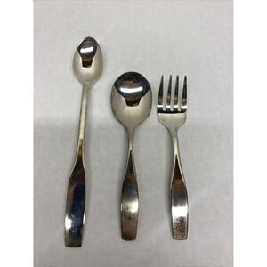 Vintage Leonard Silver Plated flatware Set of 3 fork and spoons